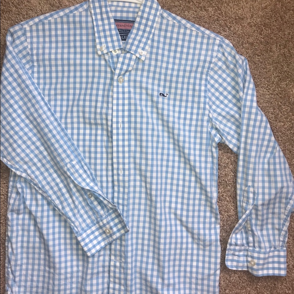 Boys Vineyard Vine Button down (8-10)